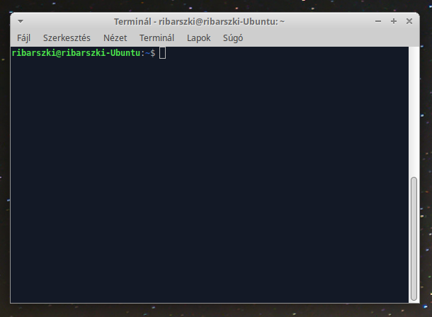 Ubunut Linux terminál